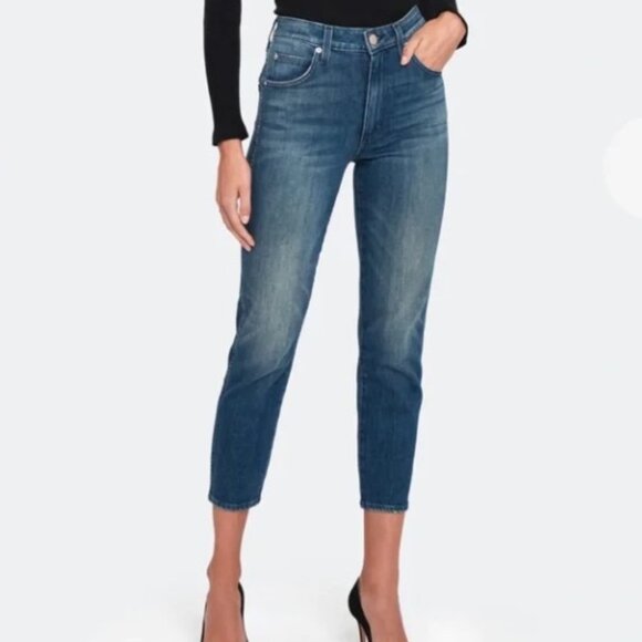 AMO High Rise Stix Cropped Skinny Jeans in Good Karma Sz 29 - Picture 4 of 11